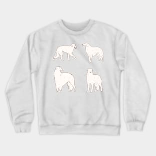 borzoi dog pack Crewneck Sweatshirt